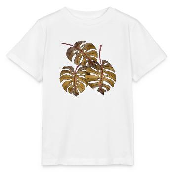 leaves - Stanley/Stella MINI CREATOR Kids’ T-Shirt - white - Front - Maike (125cm)