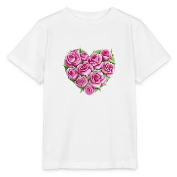 Valentine's Day Wedding Mother's Day Love Engagement - Stanley/Stella MINI CREATOR Kids’ T-Shirt - white - Front - Maike (125cm)