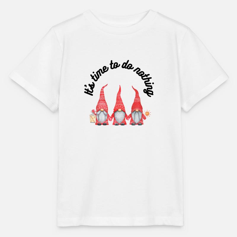 It's time to do nothing - Stanley/Stella Kinder T-Shirt MINI CREATOR  - Weiß