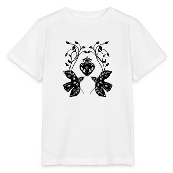 Chanson des oiseaux - T-shirt bio MINI CREATOR Stanley/Stella Enfant - blanc - Devant - Maike (125cm)