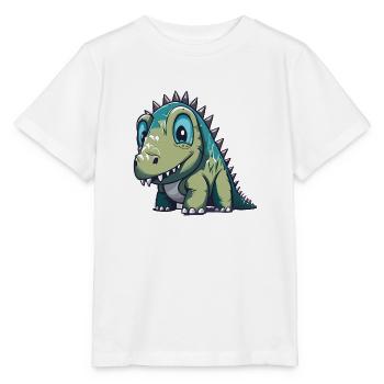 Friendly Dino - Stanley/Stella MINI CREATOR Kids’ T-Shirt - white - Front - Maike (125cm)