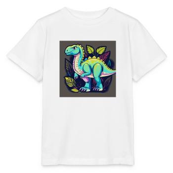 Friendly Dino - Stanley/Stella MINI CREATOR Kids’ T-Shirt - white - Front - Maike (125cm)