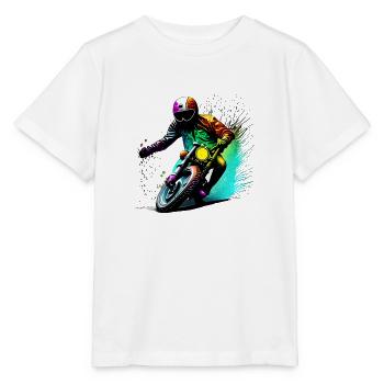 Moto Motocross Motard Motard Fan de Moto - T-shirt bio MINI CREATOR Stanley/Stella Enfant - blanc - Devant - Maike (125cm)