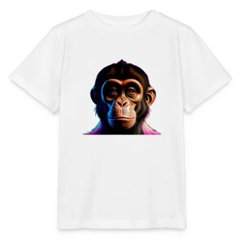 Naughty monkey - Stanley/Stella MINI CREATOR Kids’ T-Shirt - white - Front - Maike (125cm)