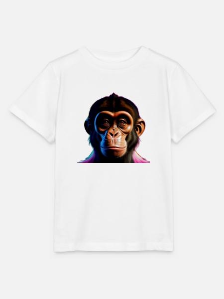 Frecher Affe - Stanley/Stella Kinder T-Shirt MINI CREATOR - Weiß