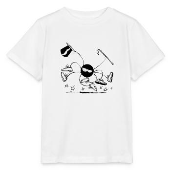 Beth the Spider - Tap Dancing (Version 2) - Stanley/Stella MINI CREATOR Kids’ T-Shirt - white - Front - Maike (125cm)