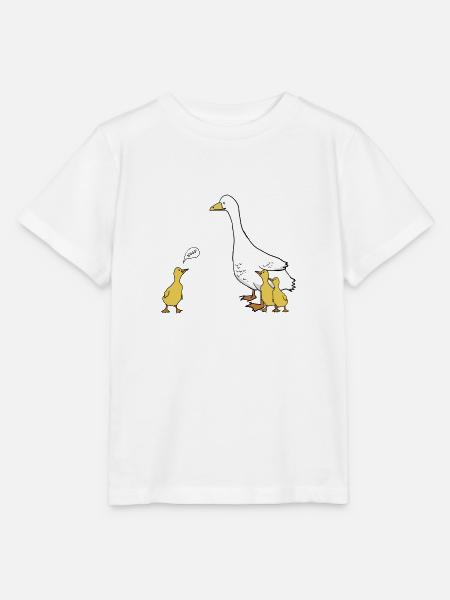 Gänse Nöööö - Stanley/Stella Kinder T-Shirt MINI CREATOR - Weiß