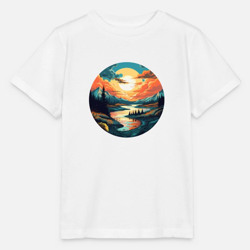 Großer Fluss - Stanley/Stella Kinder T-Shirt MINI CREATOR - Weiß