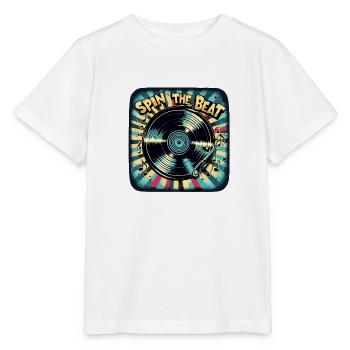 Spin the Beat Vinyl Art | Retro Music Design - Stanley/Stella MINI CREATOR Kids’ T-Shirt - white - Front - Maike (125cm)