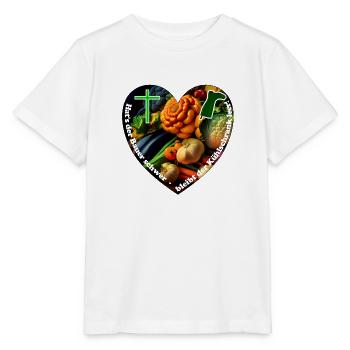 Die Bauern sind gegen die Sparpläne der Regierung - Stanley/Stella Kinder T-Shirt MINI CREATOR  - Weiß - Vorne - Maike (125cm)