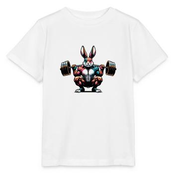 Squats Bunny - Stanley/Stella MINI CREATOR Kids’ T-Shirt - white - Front - Maike (125cm)