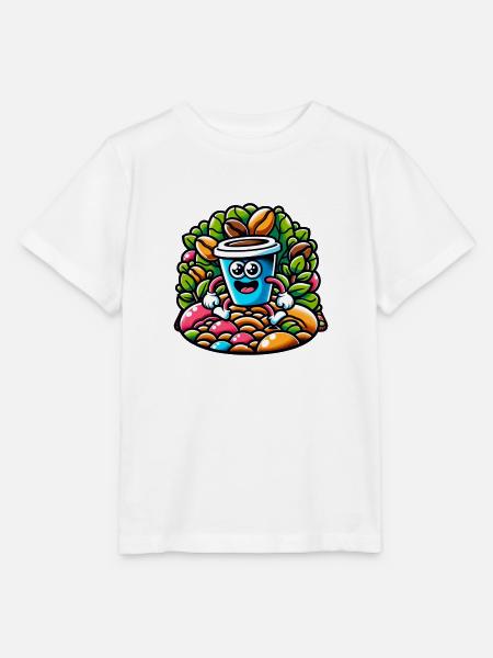Kaffee Abenteuer! - Stanley/Stella Kinder T-Shirt MINI CREATOR - Weiß