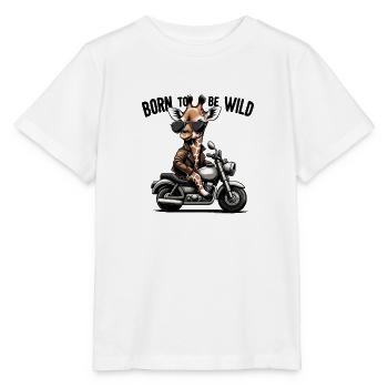 Né pour être sauvage. - T-shirt bio MINI CREATOR Stanley/Stella Enfant - blanc - Devant - Maike (125cm)