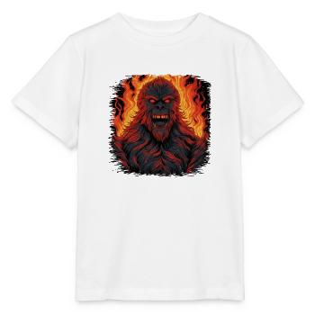 cadeau d’anniversaire règne animal dos argenté nature - T-shirt bio MINI CREATOR Stanley/Stella Enfant - blanc - Devant - Maike (125cm)