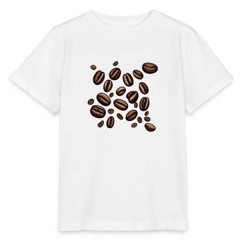 Grains de café Café - T-shirt bio MINI CREATOR Stanley/Stella Enfant - blanc - Devant - Maike (125cm)