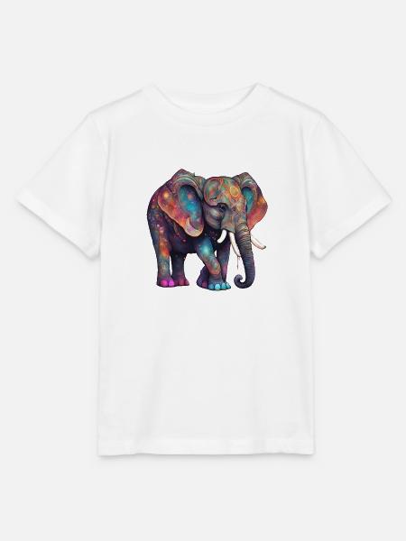 magic elephant - Stanley/Stella Kinder T-Shirt MINI CREATOR - Weiß