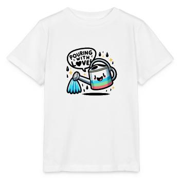 Verser avec amour - T-shirt bio MINI CREATOR Stanley/Stella Enfant - blanc - Devant - Maike (125cm)