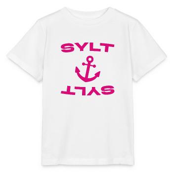 Sylt - Mer du Nord - Allemagne - Kampen - Île - T-shirt bio MINI CREATOR Stanley/Stella Enfant - blanc - Devant - Maike (125cm)