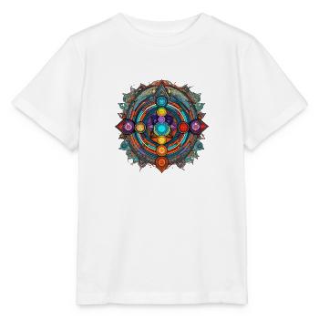Yoga Chakra Mantra - Stanley/Stella Kinder T-Shirt MINI CREATOR  - Weiß - Vorne - Maike (125cm)