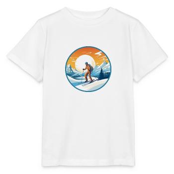 Snowy Summit - Stanley/Stella MINI CREATOR Kids’ T-Shirt - white - Front - Maike (125cm)
