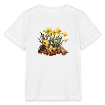 Daffodil Bloom - Stanley/Stella MINI CREATOR Kids’ T-Shirt - white - Front - Maike (125cm)