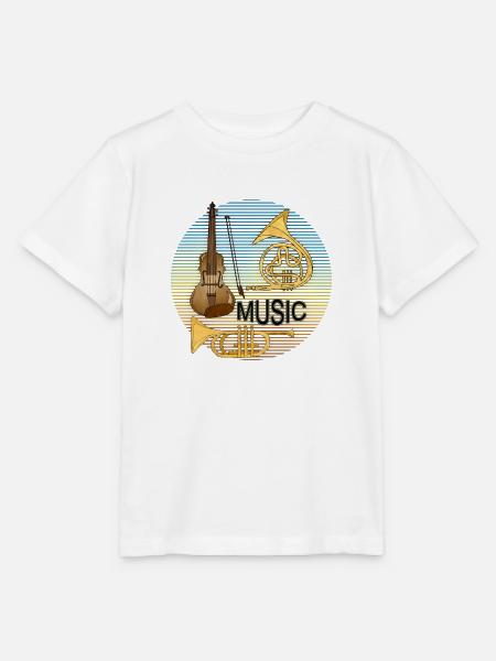Musikinstrumente - Stanley/Stella Kinder T-Shirt MINI CREATOR - Weiß