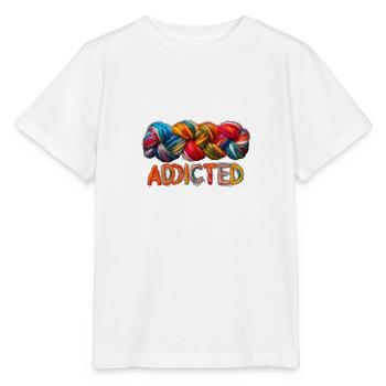 Süchtig nach Wolle - Stanley/Stella Kinder T-Shirt MINI CREATOR  - Weiß - Vorne - Maike (125cm)