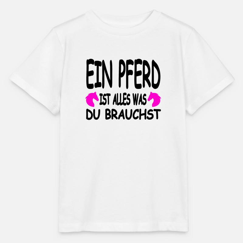 Cheval - T-shirt bio MINI CREATOR Stanley/Stella Enfant - blanc