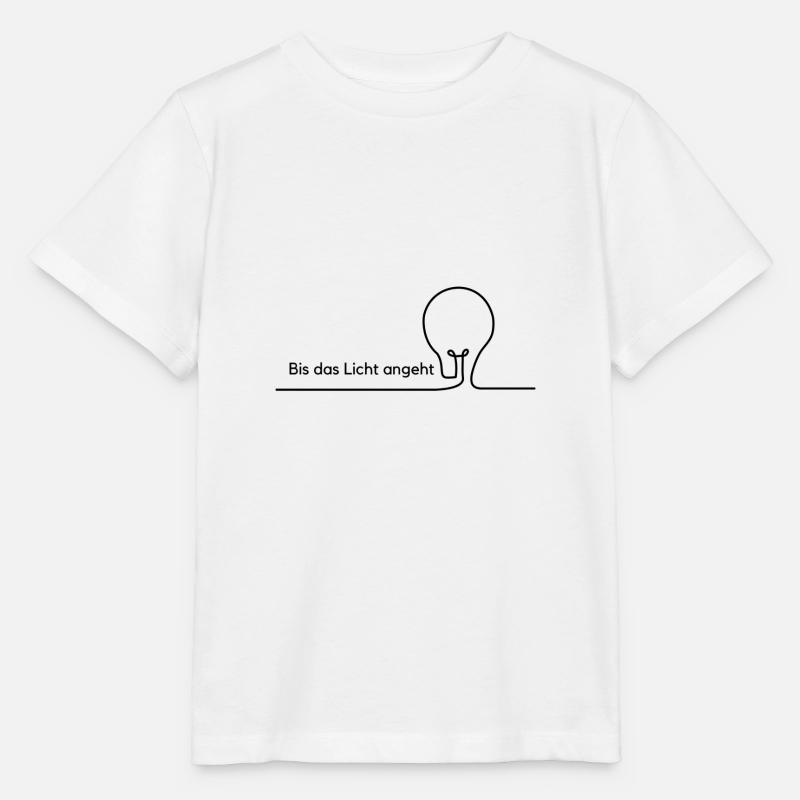 'Til the lights come on - Stanley/Stella MINI CREATOR Kids’ T-Shirt - white