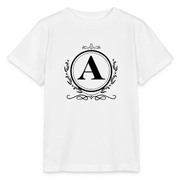 Letter A Decoration - Stanley/Stella MINI CREATOR Kids’ T-Shirt - white - Front - Maike (125cm)