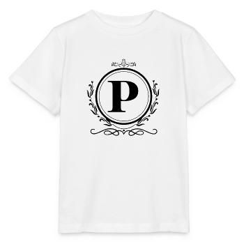 Buchstabe P Dekoration - Stanley/Stella Kinder T-Shirt MINI CREATOR  - Weiß - Vorne - Maike (125cm)