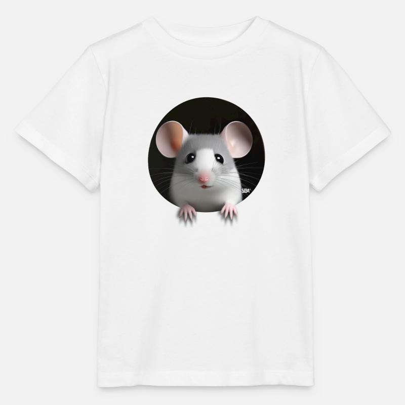 Rat doux - T-shirt bio MINI CREATOR Stanley/Stella Enfant - blanc