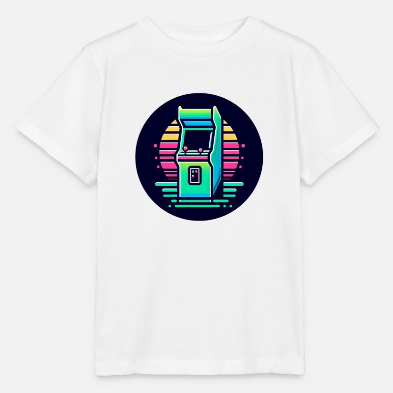 Neon Arcade - Stanley/Stella Kinder T-Shirt MINI CREATOR  - Weiß