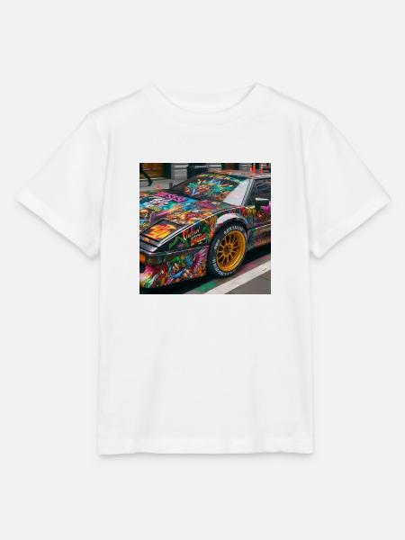 80s Cars 1 - Stanley/Stella Kinder T-Shirt MINI CREATOR - Weiß