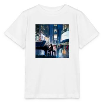 Times Square - Stanley/Stella Kinder T-Shirt MINI CREATOR  - Weiß - Vorne - Maike (125cm)