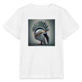 Spartan Helmet - Stanley/Stella MINI CREATOR Kids’ T-Shirt - white - Front - Maike (125cm)