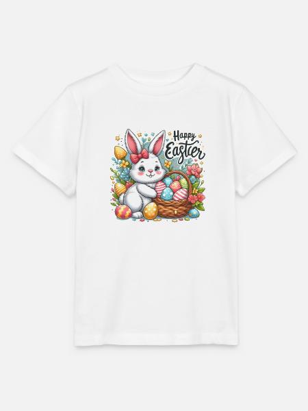 Happy Easter - Stanley/Stella Kinder T-Shirt MINI CREATOR  - Weiß