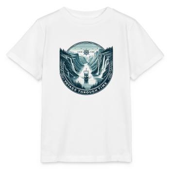 Epic Fjord Expedition - Stanley/Stella MINI CREATOR Kids’ T-Shirt - white - Front - Maike (125cm)