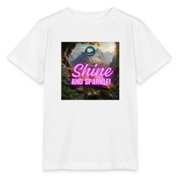 Emerald shine and sparkle - Stanley/Stella MINI CREATOR Kids’ T-Shirt - white - Front - Maike (125cm)