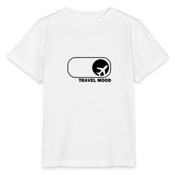 Humeur de voyage, humeur de voyage, humeur de voyage - T-shirt bio MINI CREATOR Stanley/Stella Enfant - blanc - Devant - Maike (125cm)