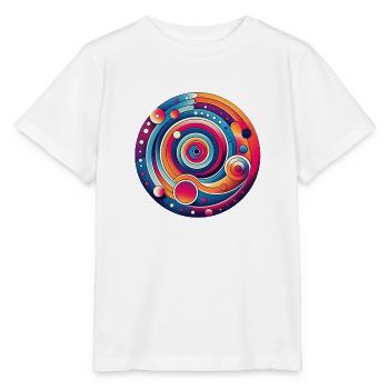 Planète psychédélique - T-shirt bio MINI CREATOR Stanley/Stella Enfant - blanc - Devant - Maike (125cm)