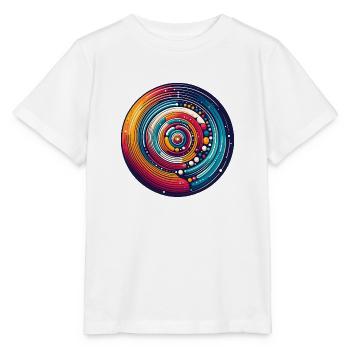 Planètes psychédéliques - T-shirt bio MINI CREATOR Stanley/Stella Enfant - blanc - Devant - Maike (125cm)