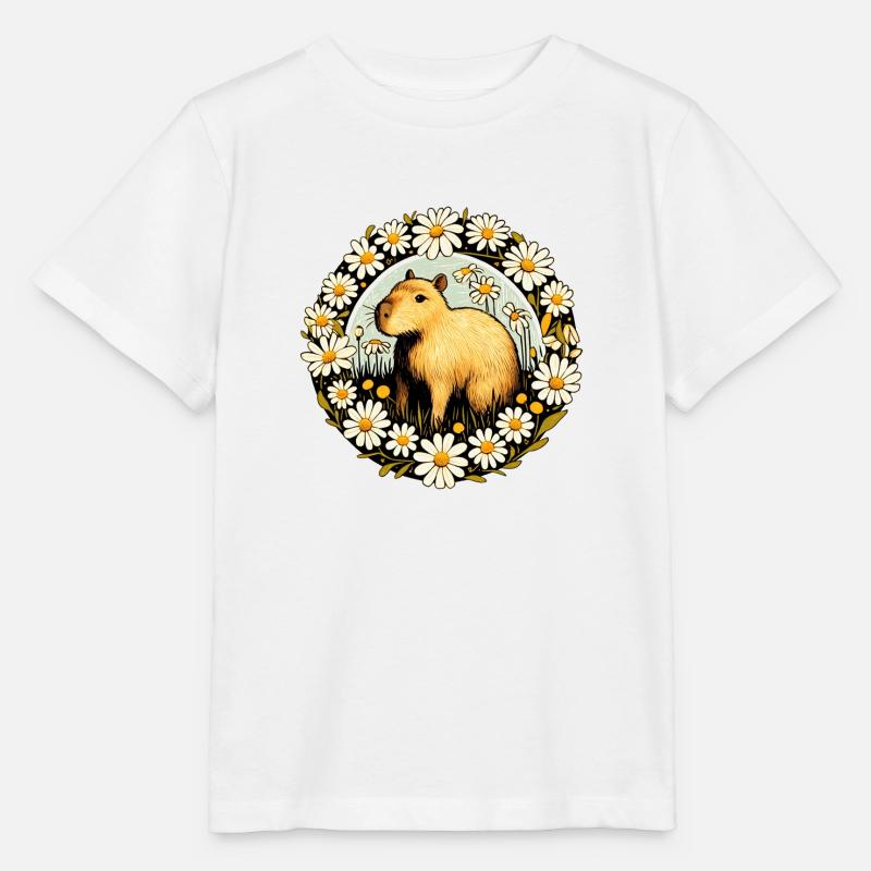 Capybara - Stanley/Stella Kinder T-Shirt MINI CREATOR  - Weiß