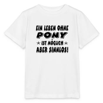 Pony - Stanley/Stella Kinder T-Shirt MINI CREATOR  - Weiß - Vorne - Maike (125cm)