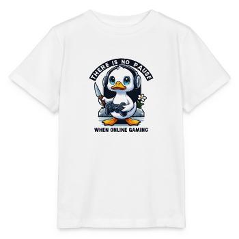 There Is No Pause When Online Gaming - T-shirt bio MINI CREATOR Stanley/Stella Enfant - blanc - Devant - Maike (125cm)