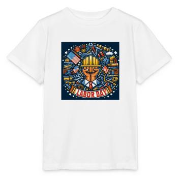 LaborDay - Stanley/Stella Kinder T-Shirt MINI CREATOR  - Weiß - Vorne - Maike (125cm)