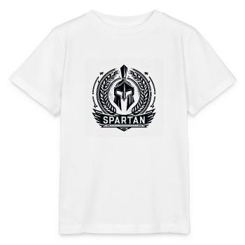 Armoiries spartiates - T-shirt bio MINI CREATOR Stanley/Stella Enfant - blanc - Devant - Maike (125cm)
