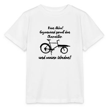 Aucun vent de face de batterie ne façonne le caractère et les mollets - T-shirt bio MINI CREATOR Stanley/Stella Enfant - blanc - Devant - Maike (125cm)