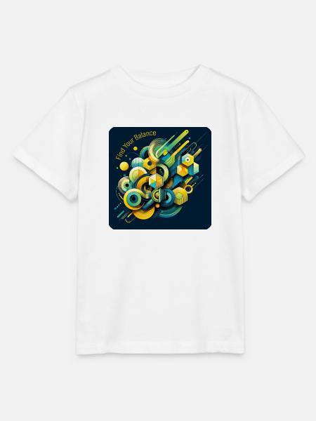 Dynamic Geometric Energy - Stanley/Stella Kinder T-Shirt MINI CREATOR - Weiß