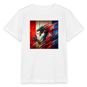 Dragon Fire! - Stanley/Stella MINI CREATOR Kids’ T-Shirt - white - Front - Maike (125cm)